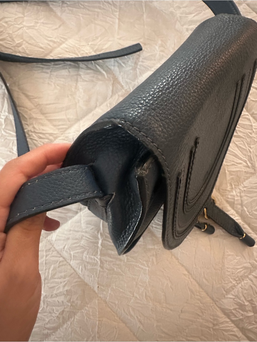 Chloe Mini Marcie Leather Bag - Picture 11 of 12